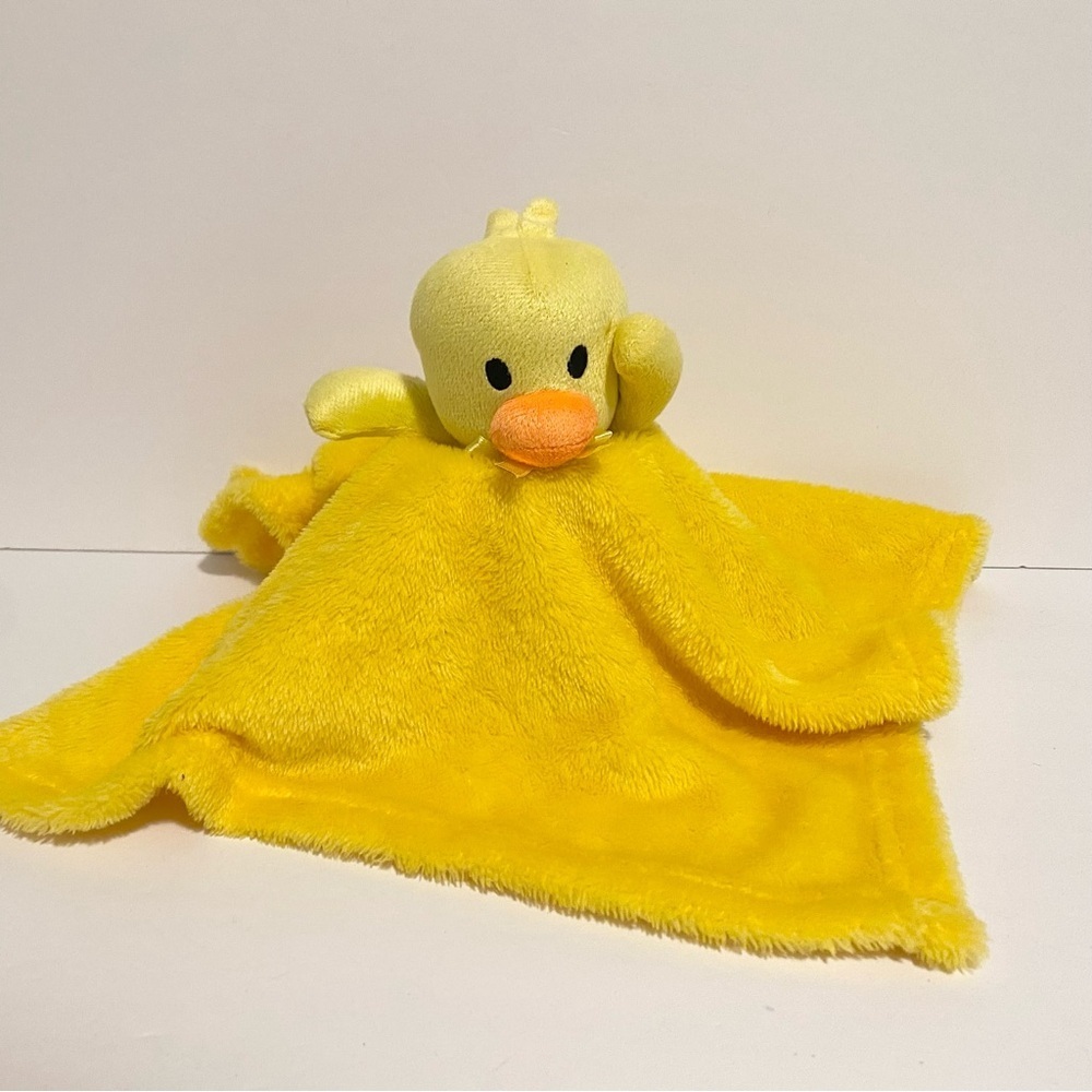 Duck Lovey Yellow Chick Baby Security Blanket Plush Lovey Toy